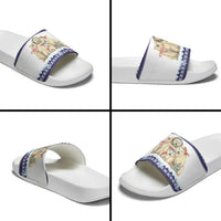Polar Bears Christma Christmas Slide Sandals Xmas Holiday Patterns - Wonder Print Shop