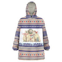 Polar Bears Christma Christmas Wearable Blanket Hoodie Xmas Holiday Patterns - Wonder Print Shop