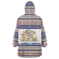 Polar Bears Christma Christmas Wearable Blanket Hoodie Xmas Holiday Patterns - Wonder Print Shop