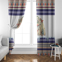 Polar Bears Christma Christmas Window Curtain Xmas Holiday Patterns - Wonder Print Shop