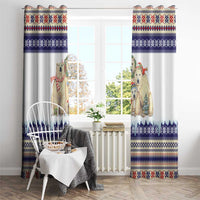 Polar Bears Christma Christmas Window Curtain Xmas Holiday Patterns - Wonder Print Shop