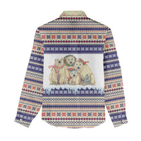Polar Bears Christma Christmas Women Casual Shirt Xmas Holiday Patterns - Wonder Print Shop