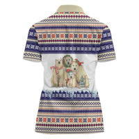 Polar Bears Christma Christmas Women Polo Shirt Xmas Holiday Patterns - Wonder Print Shop