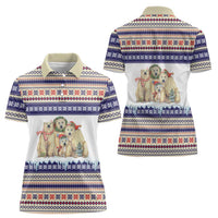 Polar Bears Christma Christmas Women Polo Shirt Xmas Holiday Patterns - Wonder Print Shop