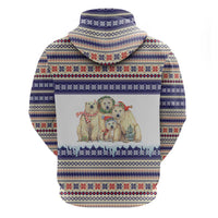 Polar Bears Christma Christmas Zip Hoodie Xmas Holiday Patterns - Wonder Print Shop