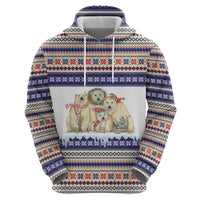 Polar Bears Christma Christmas Zip Hoodie Xmas Holiday Patterns - Wonder Print Shop