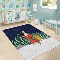 Saint Nicholas Christmas Area Rug Xmas Holiday Patterns - Wonder Print Shop