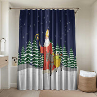 Saint Nicholas Christmas Bathroom Set Xmas Holiday Patterns - Wonder Print Shop