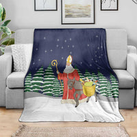 Saint Nicholas Christmas Blanket Xmas Holiday Patterns - Wonder Print Shop