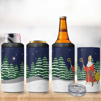 Saint Nicholas Christmas 4 in 1 Can Cooler Tumbler Xmas Holiday Patterns - Wonder Print Shop