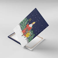 Saint Nicholas Christmas Canvas Wall Art Xmas Holiday Patterns - Wonder Print Shop