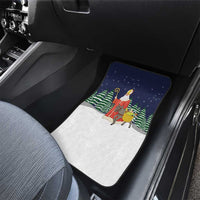 Saint Nicholas Christmas Car Mats Xmas Holiday Patterns - Wonder Print Shop