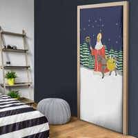 Saint Nicholas Christmas Door Cover Xmas Holiday Patterns - Wonder Print Shop