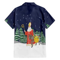Saint Nicholas Christmas Family Matching Long Sleeve Bodycon Dress and Hawaiian Shirt Xmas Holiday Patterns - Wonder Print Shop