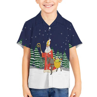 Saint Nicholas Christmas Family Matching Off Shoulder Maxi Dress and Hawaiian Shirt Xmas Holiday Patterns - Wonder Print Shop