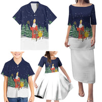 Saint Nicholas Christmas Family Matching Puletasi and Hawaiian Shirt Xmas Holiday Patterns - Wonder Print Shop