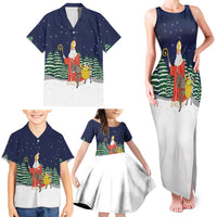 Saint Nicholas Christmas Family Matching Tank Maxi Dress and Hawaiian Shirt Xmas Holiday Patterns - Wonder Print Shop