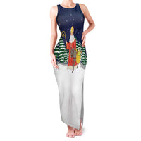 Saint Nicholas Christmas Family Matching Tank Maxi Dress and Hawaiian Shirt Xmas Holiday Patterns - Wonder Print Shop