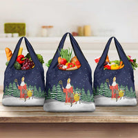 Saint Nicholas Christmas Grocery Bag Xmas Holiday Patterns - Wonder Print Shop