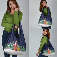 Saint Nicholas Christmas Grocery Bag Xmas Holiday Patterns - Wonder Print Shop