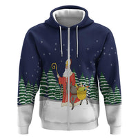 Saint Nicholas Christmas Hoodie Xmas Holiday Patterns - Wonder Print Shop
