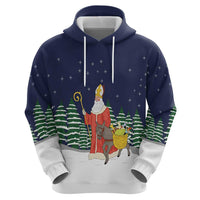 Saint Nicholas Christmas Hoodie Xmas Holiday Patterns - Wonder Print Shop