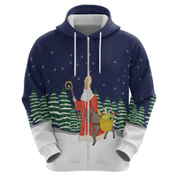 Saint Nicholas Christmas Hoodie Xmas Holiday Patterns - Wonder Print Shop