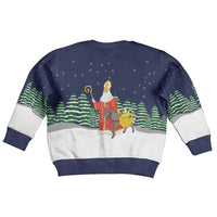 Saint Nicholas Christmas Kid Ugly Christmas Sweater Xmas Holiday Patterns - Wonder Print Shop