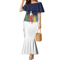 Saint Nicholas Christmas Mermaid Dress Xmas Holiday Patterns - Wonder Print Shop