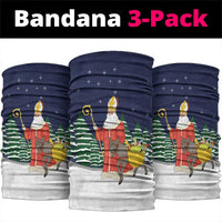 Saint Nicholas Christmas Neck Gaiter Xmas Holiday Patterns - Wonder Print Shop