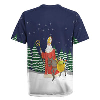 Saint Nicholas Christmas Rugby Jersey Xmas Holiday Patterns - Wonder Print Shop
