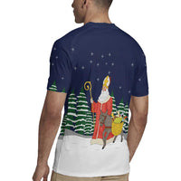 Saint Nicholas Christmas Rugby Jersey Xmas Holiday Patterns - Wonder Print Shop