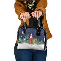 Saint Nicholas Christmas Shoulder Handbag Xmas Holiday Patterns - Wonder Print Shop