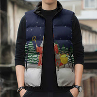 Saint Nicholas Christmas Sleeveless Puffer Jacket Xmas Holiday Patterns - Wonder Print Shop