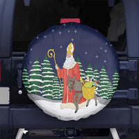 Saint Nicholas Christmas Spare Tire Cover Xmas Holiday Patterns - Wonder Print Shop