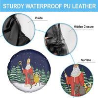 Saint Nicholas Christmas Spare Tire Cover Xmas Holiday Patterns - Wonder Print Shop