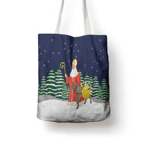 Saint Nicholas Christmas Tote Bag Xmas Holiday Patterns - Wonder Print Shop