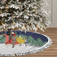 Saint Nicholas Christmas Tree Skirt Xmas Holiday Patterns - Wonder Print Shop