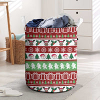 Snowman Tree Christmas Laundry Basket Xmas Holiday Patterns - Wonder Print Shop