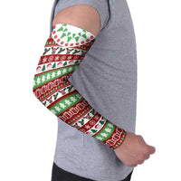 Snowman Tree Christmas Arm Sleeves Xmas Holiday Patterns - Wonder Print Shop