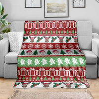 Snowman Tree Christmas Blanket Xmas Holiday Patterns - Wonder Print Shop