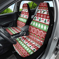 Snowman Tree Christmas Car Seat Cover Xmas Holiday Patterns - Wonder Print Shop