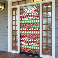 Snowman Tree Christmas Door Cover Xmas Holiday Patterns - Wonder Print Shop