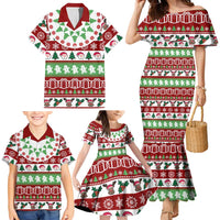 Snowman Tree Christmas Family Matching Mermaid Dress and Hawaiian Shirt Xmas Holiday Patterns - Wonder Print Shop