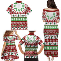 Snowman Tree Christmas Family Matching Puletasi and Hawaiian Shirt Xmas Holiday Patterns - Wonder Print Shop