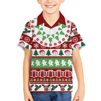 Snowman Tree Christmas Family Matching Puletasi and Hawaiian Shirt Xmas Holiday Patterns - Wonder Print Shop