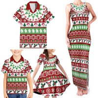Snowman Tree Christmas Family Matching Tank Maxi Dress and Hawaiian Shirt Xmas Holiday Patterns - Wonder Print Shop