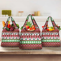 Snowman Tree Christmas Grocery Bag Xmas Holiday Patterns - Wonder Print Shop