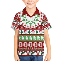 Snowman Tree Christmas Hawaiian Shirt Xmas Holiday Patterns - Wonder Print Shop