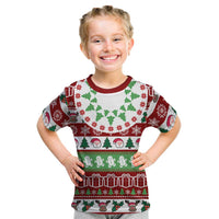Snowman Tree Christmas Kid T Shirt Xmas Holiday Patterns - Wonder Print Shop